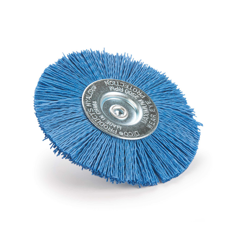 Wheel Brush - Diameter:4" - Grit:240 Grit